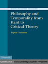 Philosophy and Temporality from Kant to Critical Theory (eBook)